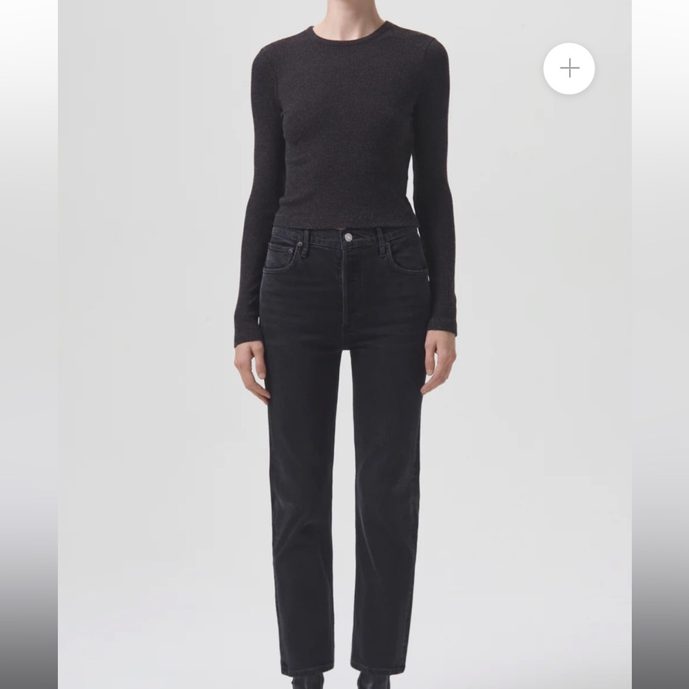 Agolde Riley crop Jean